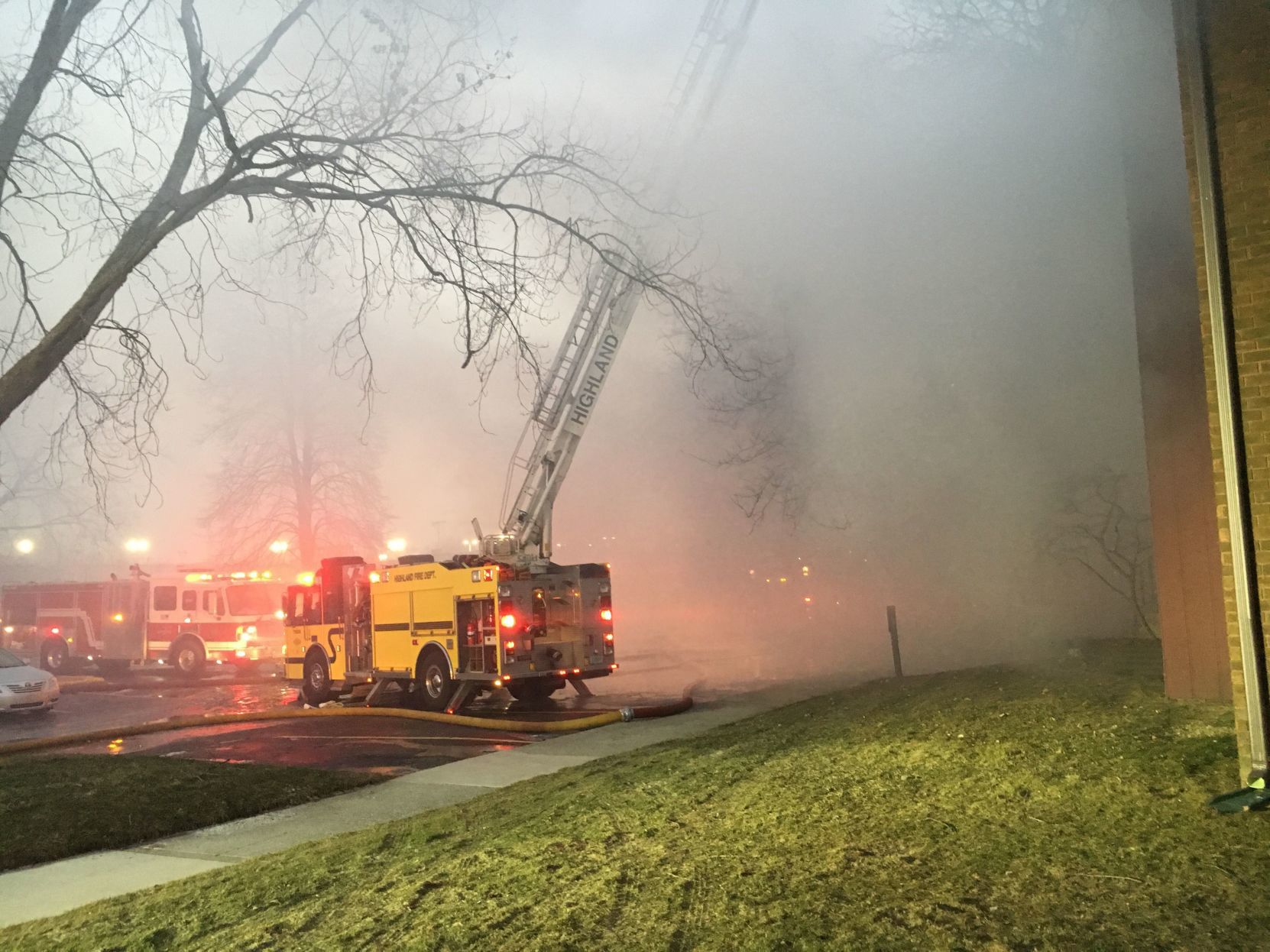 Highland apartment fire